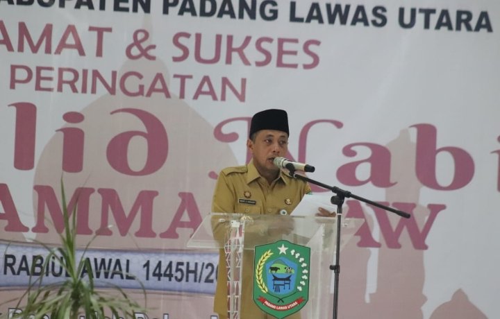 Pemkab Paluta Gelar Maulid Nabi Muhammad SAW, Bupati Andar Amin Harahap : Beri Dorongan Moralitas untuk Mencontoh Prilaku Rasulullah SAW