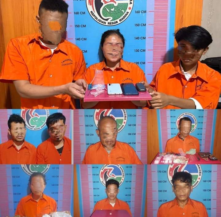 3 Hari Polres Madina Berhasil Ungkap 10 tersangka Narkotik, Ini Penjelasan AKBP Reza CAS