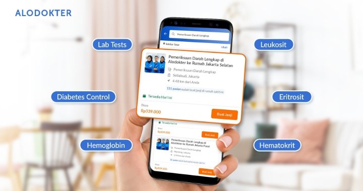 Alodokter Hadirkan Layanan Kesehatan ke Rumah Nyaman dan Lengkap