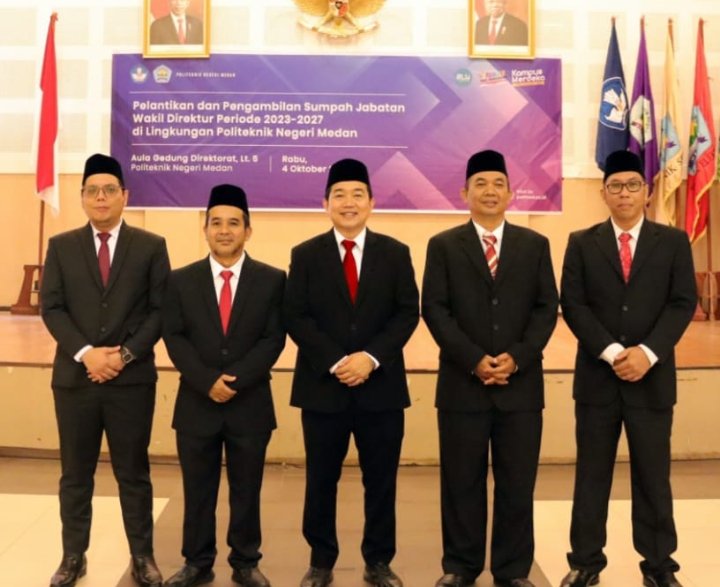 Direktur Lantik 4 Wakil Direktur Polmed
