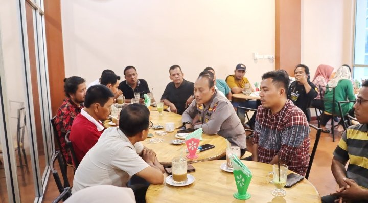 Kapolres Padangsidimpuan Bersama Tim Pokja Cooling System, AKBP Dudung Setyawan : Media Corong Informasi Jaga Kamtibmas Jelang Pemilu 2024