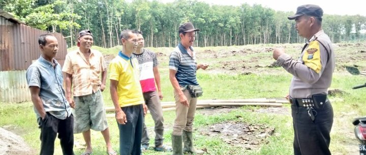 Bhabinkamtibmas Polsek Prapat Janji Cegah Karhutla
