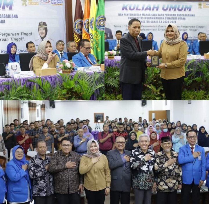 Wabup Madina Beri Kuliah Umum Mahasiswa Pascasarjana UMSU Medan,Ini 3 Poin Penting Atika Nasution Sampaikan