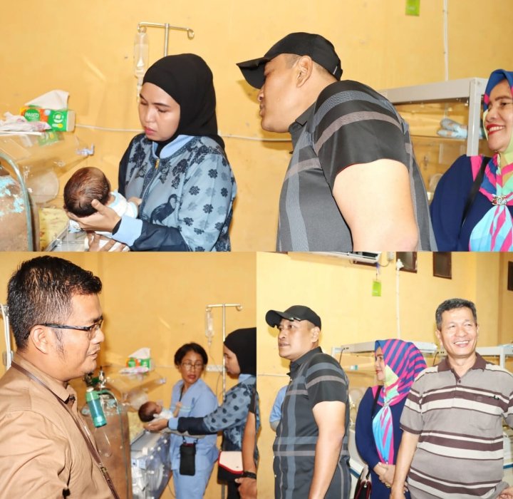 Kapolres Padangsidimpuan Jenguk Bayi 23 Hari di RSUD,AKBP Dudung Setyawan : Sesuai Presisi Polri dan SANTABI