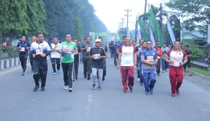 Bupati Asahan Lepas Peserta Fun Run HUT ke-78 TNI