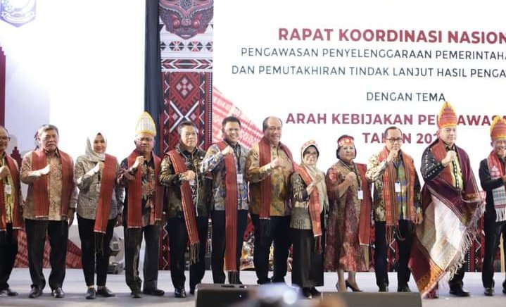 Kenakan Batik dan Ulos, Wabup Madina Hadiri Rakornas Pemutakhiran TLHP 2023