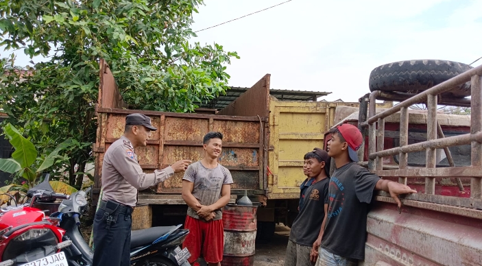 Personil Polsek Bandar Pasir Mandoge Penyuluhan dan Pembinaan bahaya Narkoba dan Coolling System