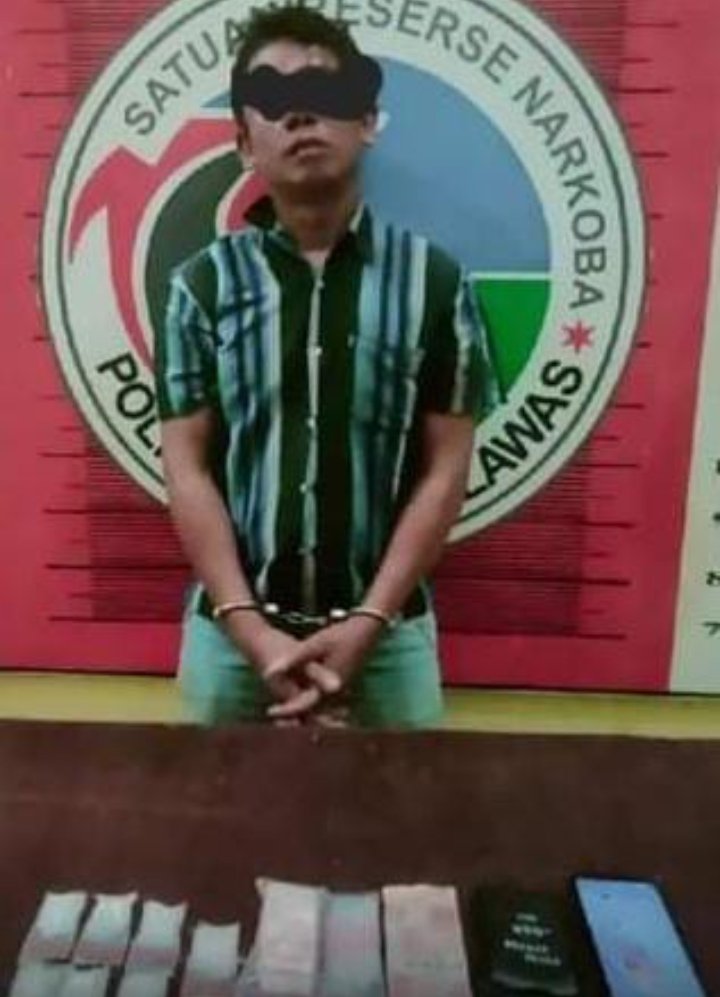 Komitmen Berantas Peredaran Narkoba, Sat Narkoba Polres Palas Berhasil Meringkus Bandar dan Mengamankan Barang Bukti 35,40 Gram Sabu