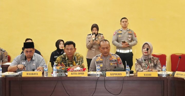 AKBP Dudung Setyawan Pimpin Rakor Linsekt dalam Pengamanan Pemilu 2024 di Padangsidimpuan
