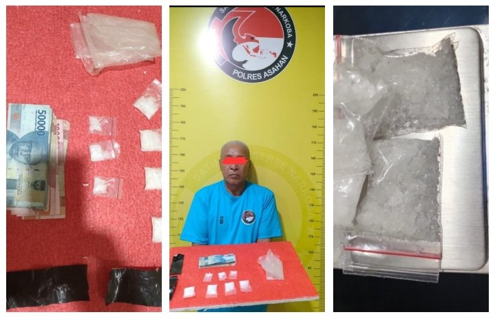 Ketahuan Dagang Narkoba, Pria Uzur Ditangkap Satnarkoba Polres Asahan