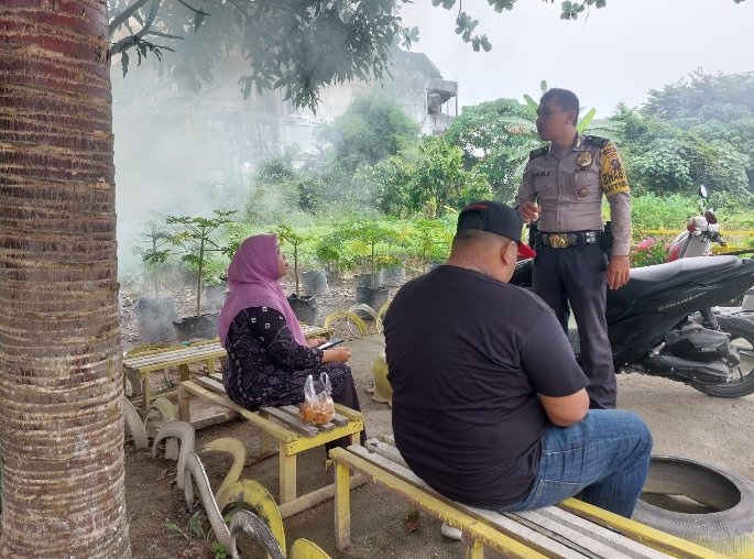 Personel Polsek Kota Kisaran Timur  Sambang Desa Laksanakan Coolling System
