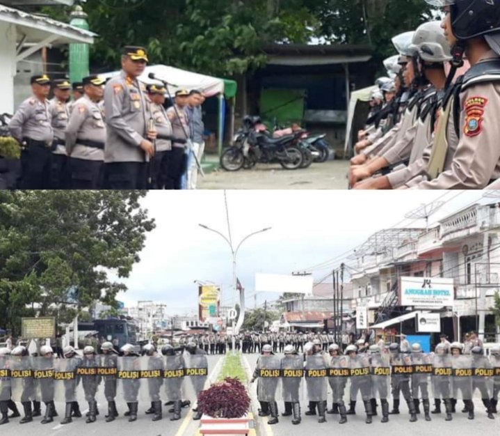Kapolres Madina Pimpin Simulasi Pelatihan Sispam Persiapan Pemilu 2024, AKBP Reza CAS : Mengasah Kewaspadaan dan Respon Personel