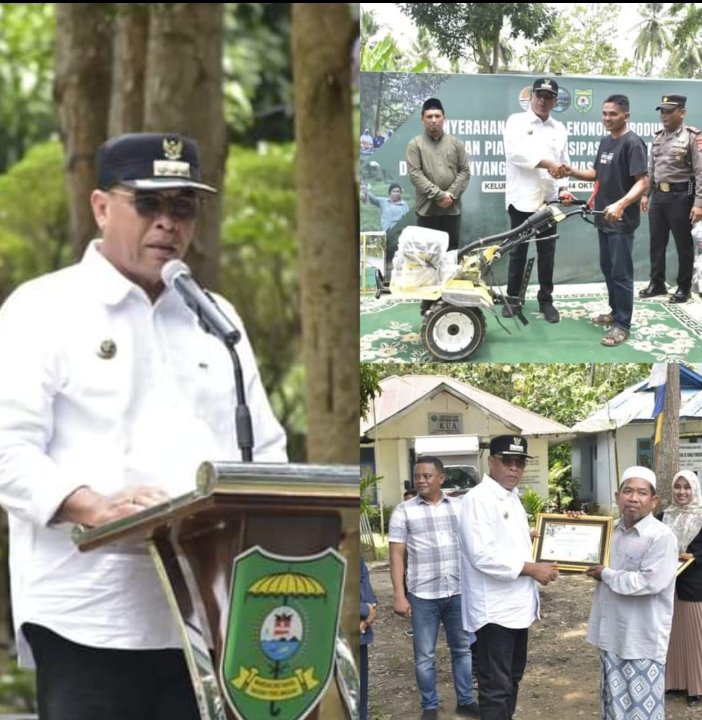 Bupati Madina Serahkan Piagam Partisipasi Proklim di Desa Penyangga TNBG, Ini Harapan Sukhairi Nasution