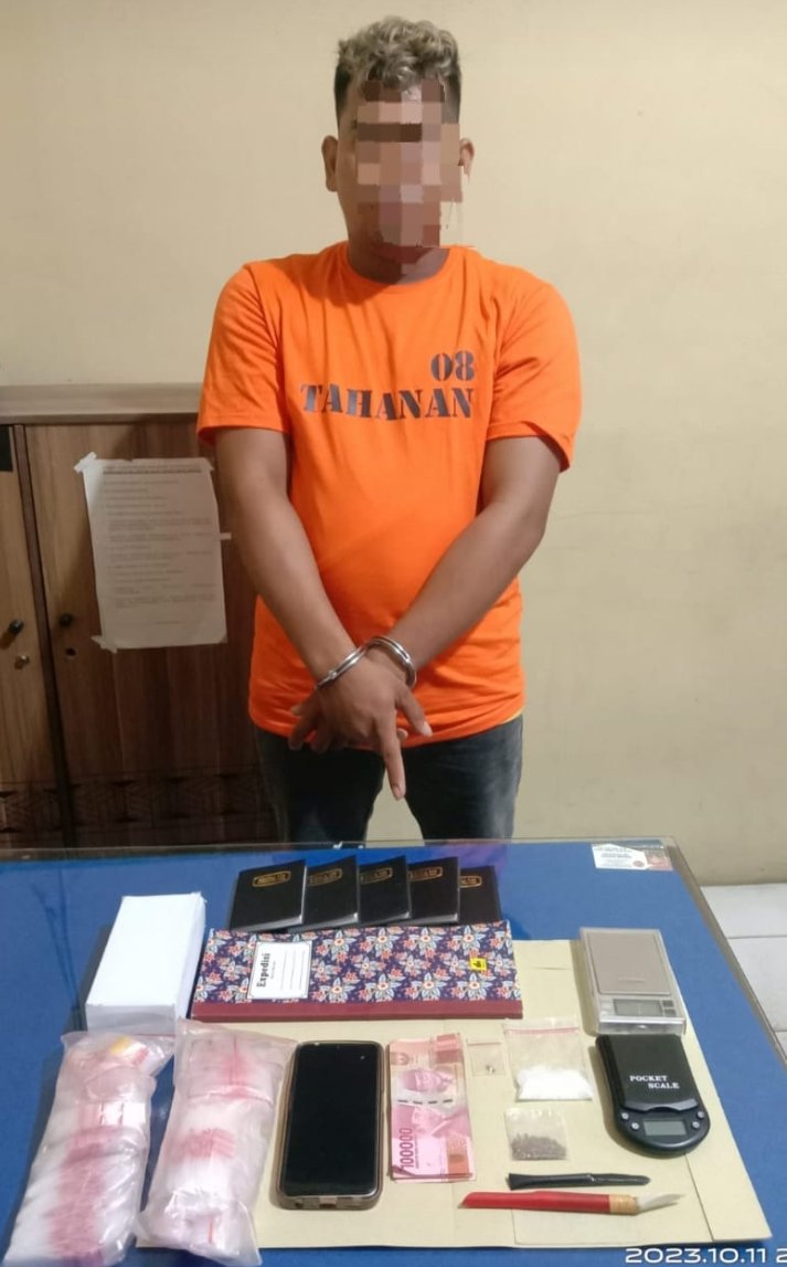 Kena Pengembangan, BD Sabu Diciduk Polisi di Rumah Tetangganya