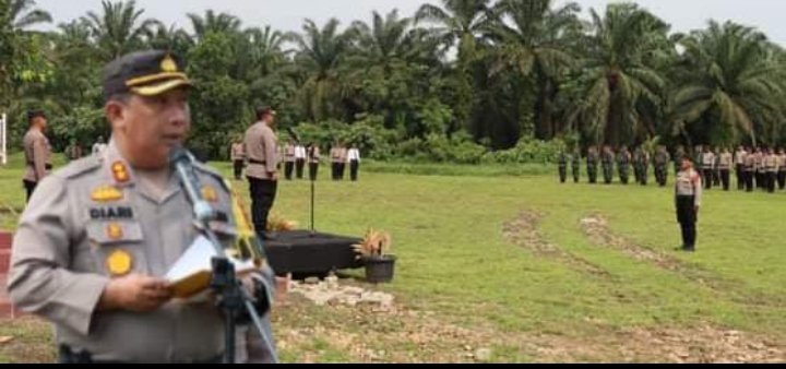 Kapolres Palas Pimpin Apel Gelar Pasukan Operasi (Ops) Mantap Brata 2023-2024, Ini Harapan AKBP Diari Astetika