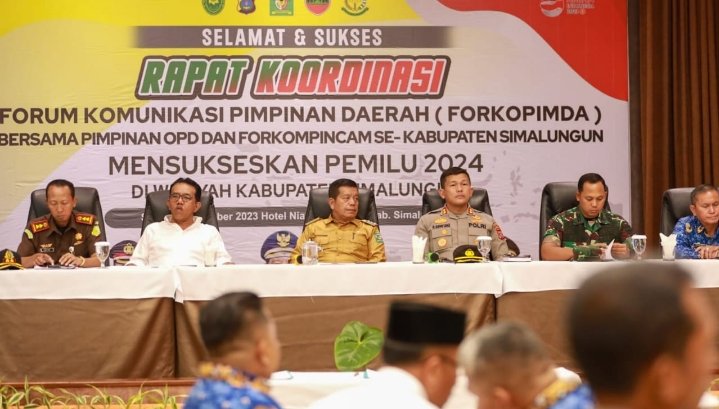 Pimpin Rakor Forkompinda, Bupati Simalungun: