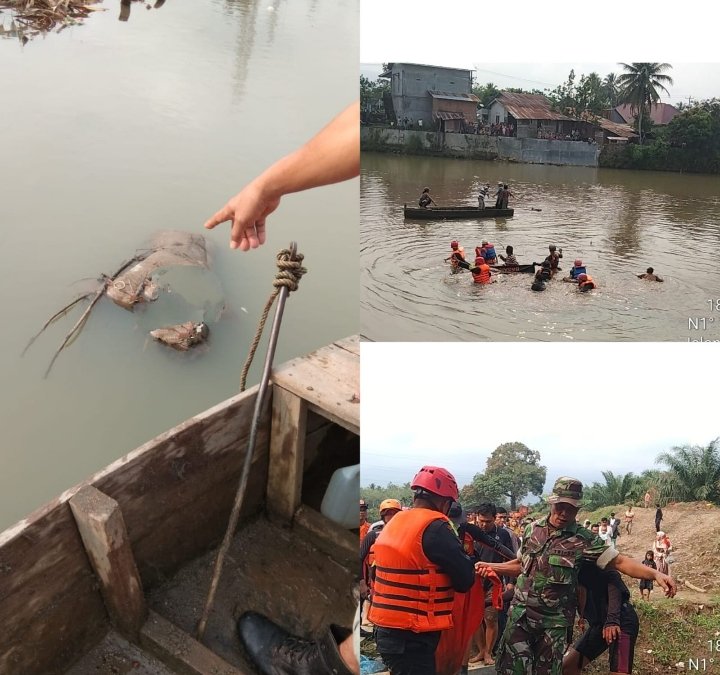 Hari ke 3, Dua Anak Hanyut Sungai Batang Ayumi Sudah Ditemukan Babinsa Kodim 0212/Ts