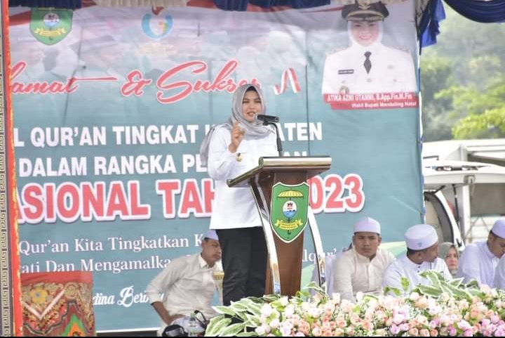 Wabup Madina Buka MHQ di Masjid Agung Nur Ala Nur, Atika Nasution : Komitmen Membangun Sumberdaya Islami