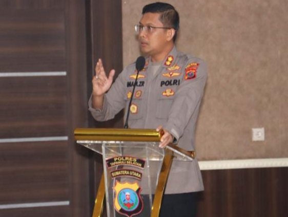Kapolres Tapsel AKBP Imam Zamroni Pimpinan Lat Pra Ops Mantap Brata 2023-2024