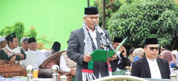 Plt Bupati Palas Zarnawi Pasariburi Irup di HSN Tahun 2023, Santri Penerus dan Mengisi Setiap Sendi Kehidupan