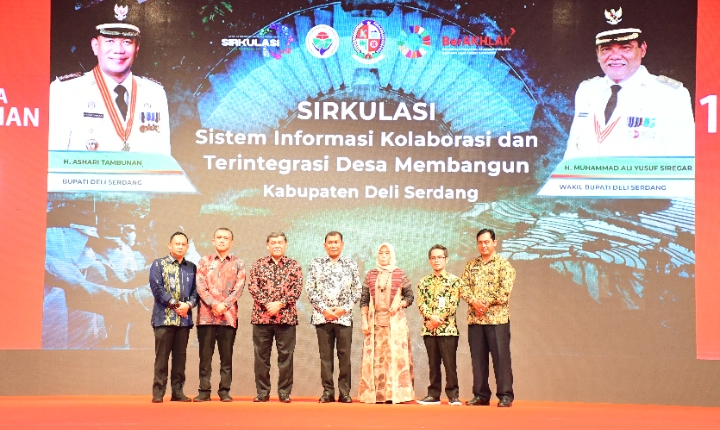 Bupati Launching Aplikasi Sirkulasi Desa Membangun