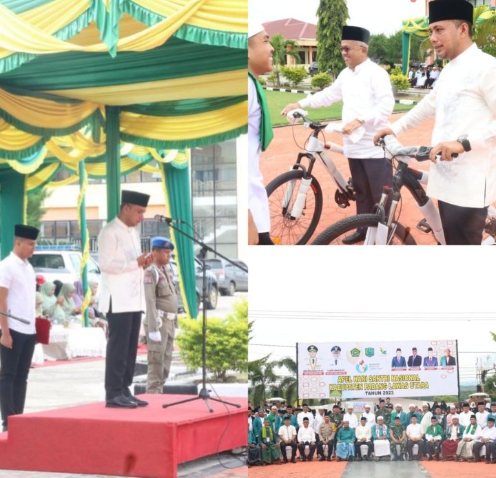 Bupati Paluta Pimpin Upacara HSN 2023, Andar Amin Harahap Bacakan Amanat Menteri Agama Yaqut Cholil Qoumas