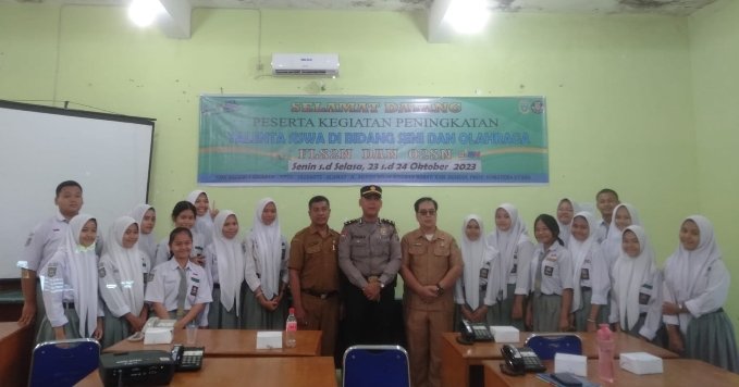 KBO Satbinmas Polres Asahan Menghadiri Sosialisasi Pemilu Tahun 2024