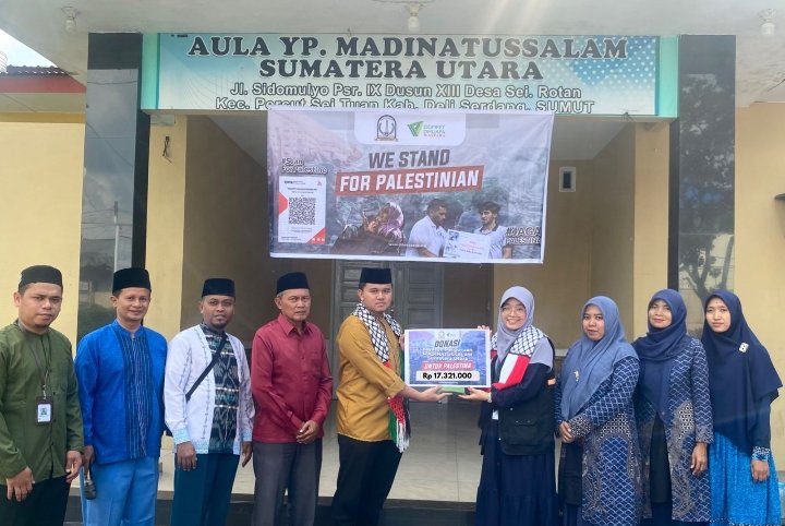 YP Madinatussalam Salurkan Donasi Untuk Palestina Lewat DD Waspada
