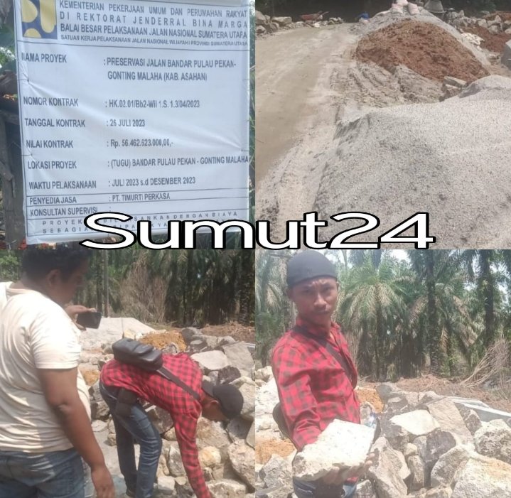 Anggaran Rp.56.462.623.000, Pembangunan Drainase dan Tembok Penahan Tanah Diduga Gunakan Material Dari Tambang Ilegal