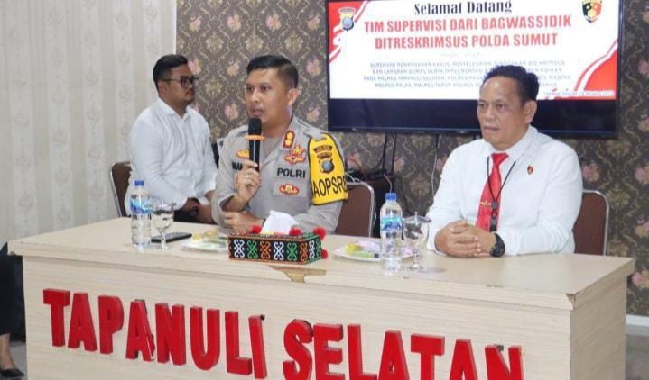 Dirkrimsus Polda Sumut Supervisi dan Asistensi ke Polres Tapsel, Penjelasan AKBP Imam Zamroni..