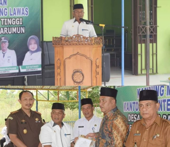 Plt Bupati Palas Hadiri Launching Penetapan Desa Ujung Batu dan Paran Julu Sebagai Kampung Modernisasi Beragama 2023
