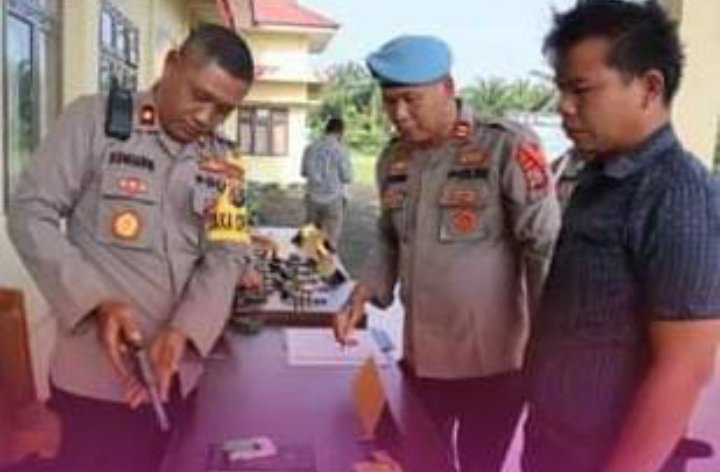 Si Propam Polres Palas Laksanakan Pemerikasaan Senpi Personil