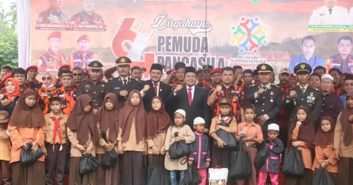 Ketua MPC Pemuda Pancasila Tapsel Dapat Pesan Inspiratif dari Bupati Tapsel Dolly Pasaribu dan Ketua DPRD Abdul Basith Dalimunthe di HUT ke-64