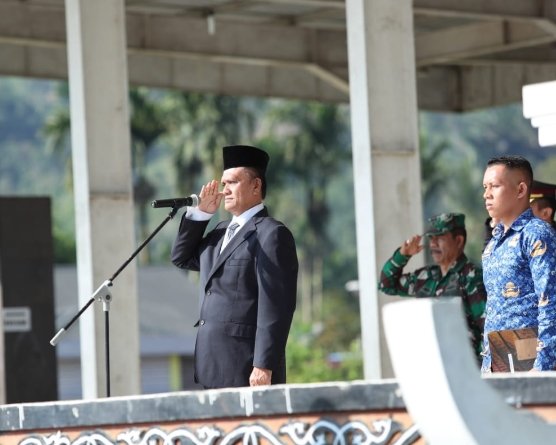 Wabup Pakpak Bharat, H Mutsyuhito Solin, Dr, M.Pd Pimpin Upacara Peringatan Hari Sumpah Pemuda ke 95 Tahun 2023