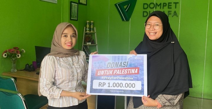 Perwiritan Al Hijrah Komp TPI 3 Bantu Palestina Melalui Dompet Dhuafa Waspada