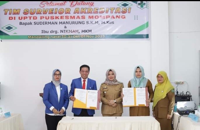 Terima Tim Surveyor Akreditasi, Wabup Madina Atika Nasution Berharap Puskesmas Mompang Paripurna
