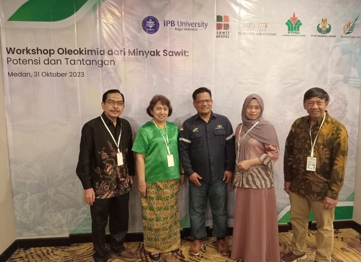 Pusat Penelitian Surfaktan dan Bioenergi (SBRC IPB University), BPDPKS dan PT.Industri Nabati Lestari Gelar Workshop Oleokimia dari Minyak Sawit Miliki Potensi dan Pasar Sangat Luas