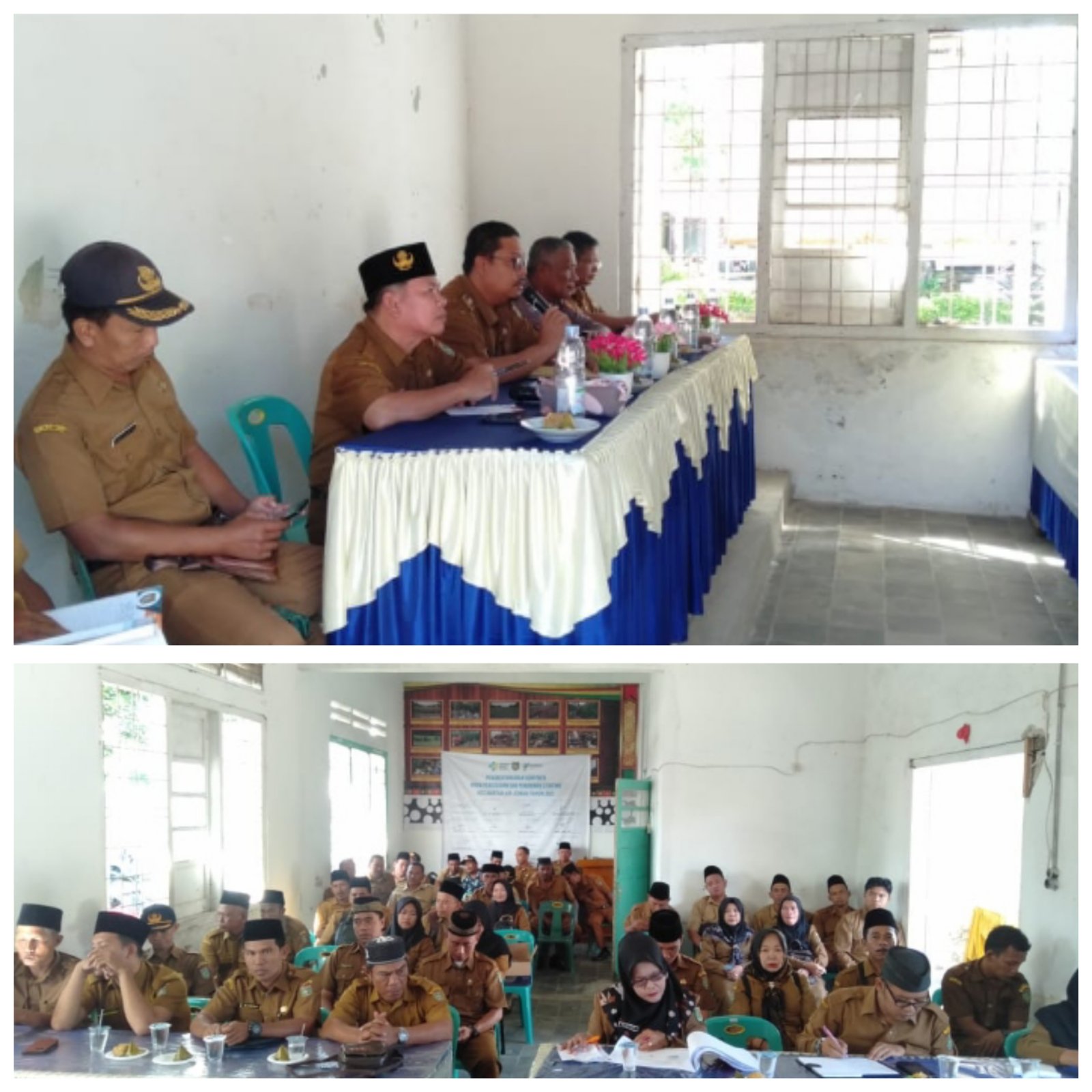 Personel Polsek Air Joman Polres Asahan menghadiri Rapat Kordinasi