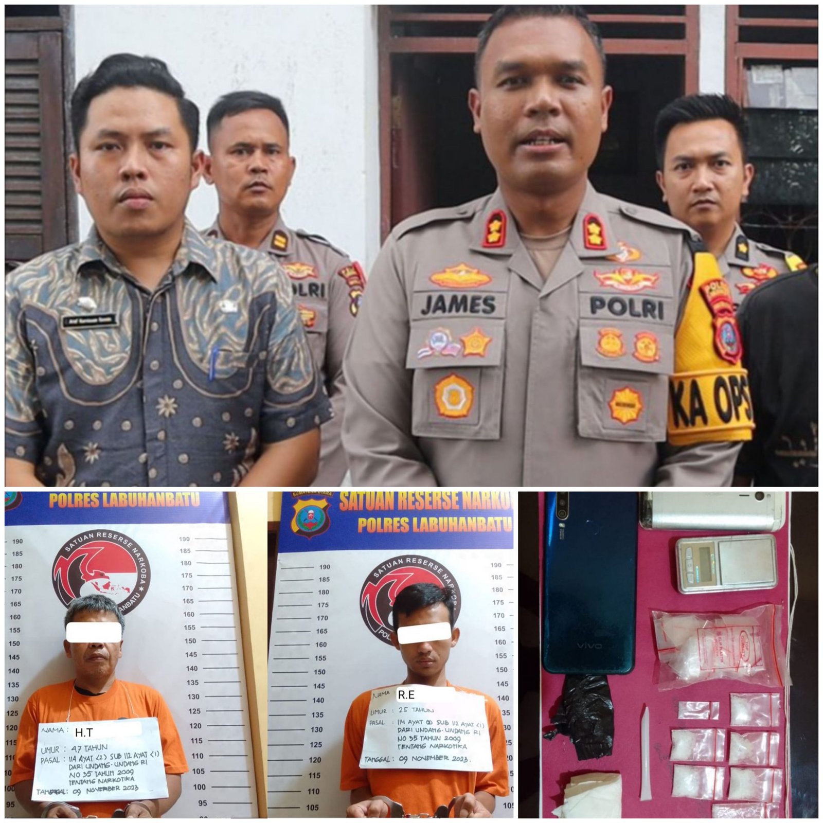 Kapolres Labuhanbatu Pimpin Penggerebekan 12 Lokasi Diduga Kampung Narkoba