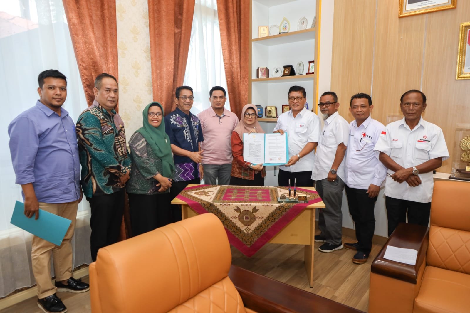 Wali Kota menandatangani  Perjanjian Pinjam Pakai Lahan Pemko Pematang Siantar kepada PMI