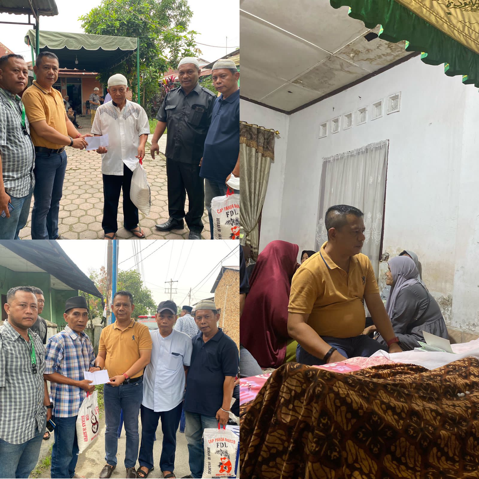 Mantan Kepling V dan Ibu Mantan Wartawan Sumut24 Meninggal Dunia, Ketua Pewarta Melayat dan Berikan Santunan