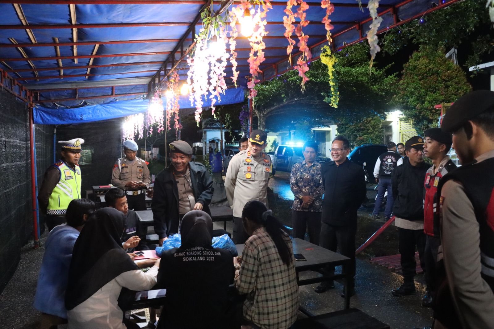 Kapolres Pakpam Bharat Terjun Kelapangan Pimpin Patroli Skala Besar