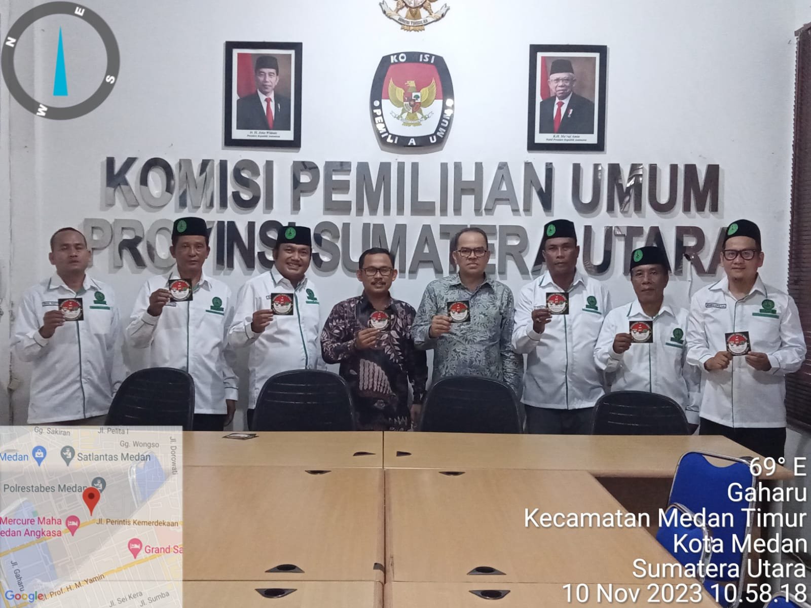 Bakopam Sumut Sebarkan Stiker Pemilu Damai 2024, Ibnu Hajar :Â  Siap Sukseskan Pemilu