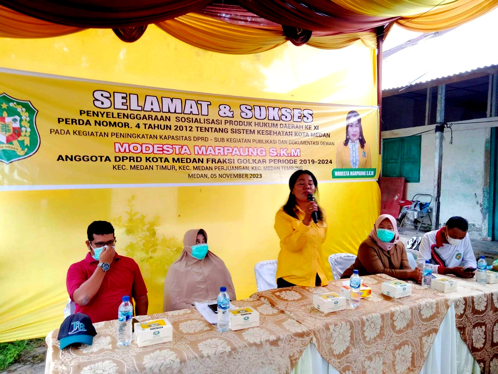 Disaat Sosper, Modesta Marpaung Minta Pemko Medan Terus Sosialisasikan Program UHC JKMB