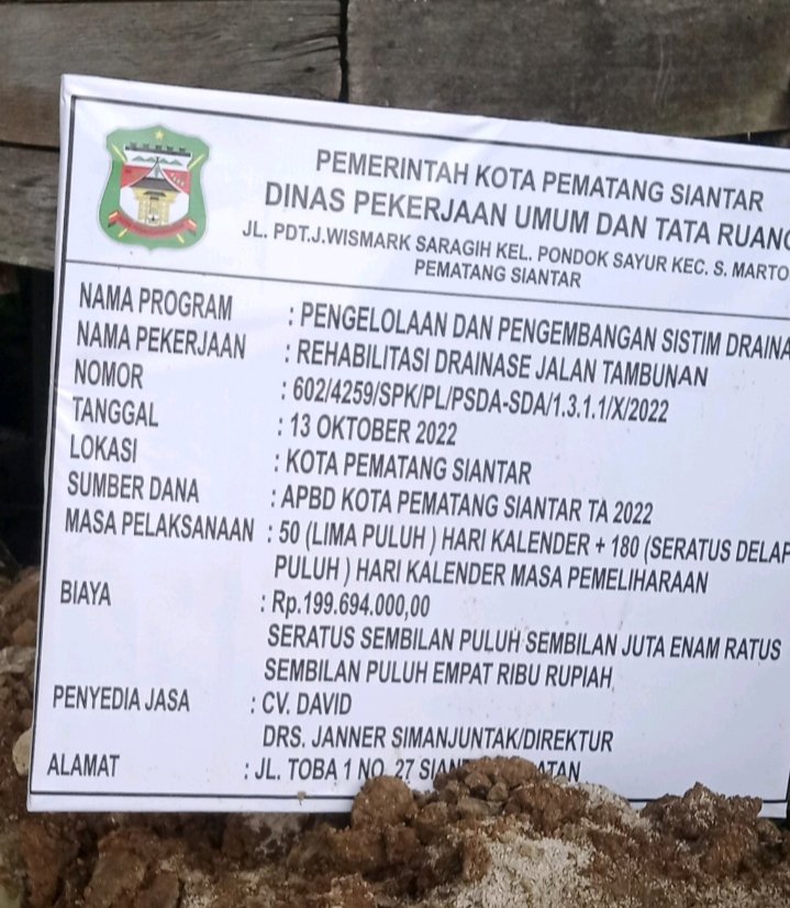 Pemko Siantar Bayar Utang kepada kontraktor 30 Miliar