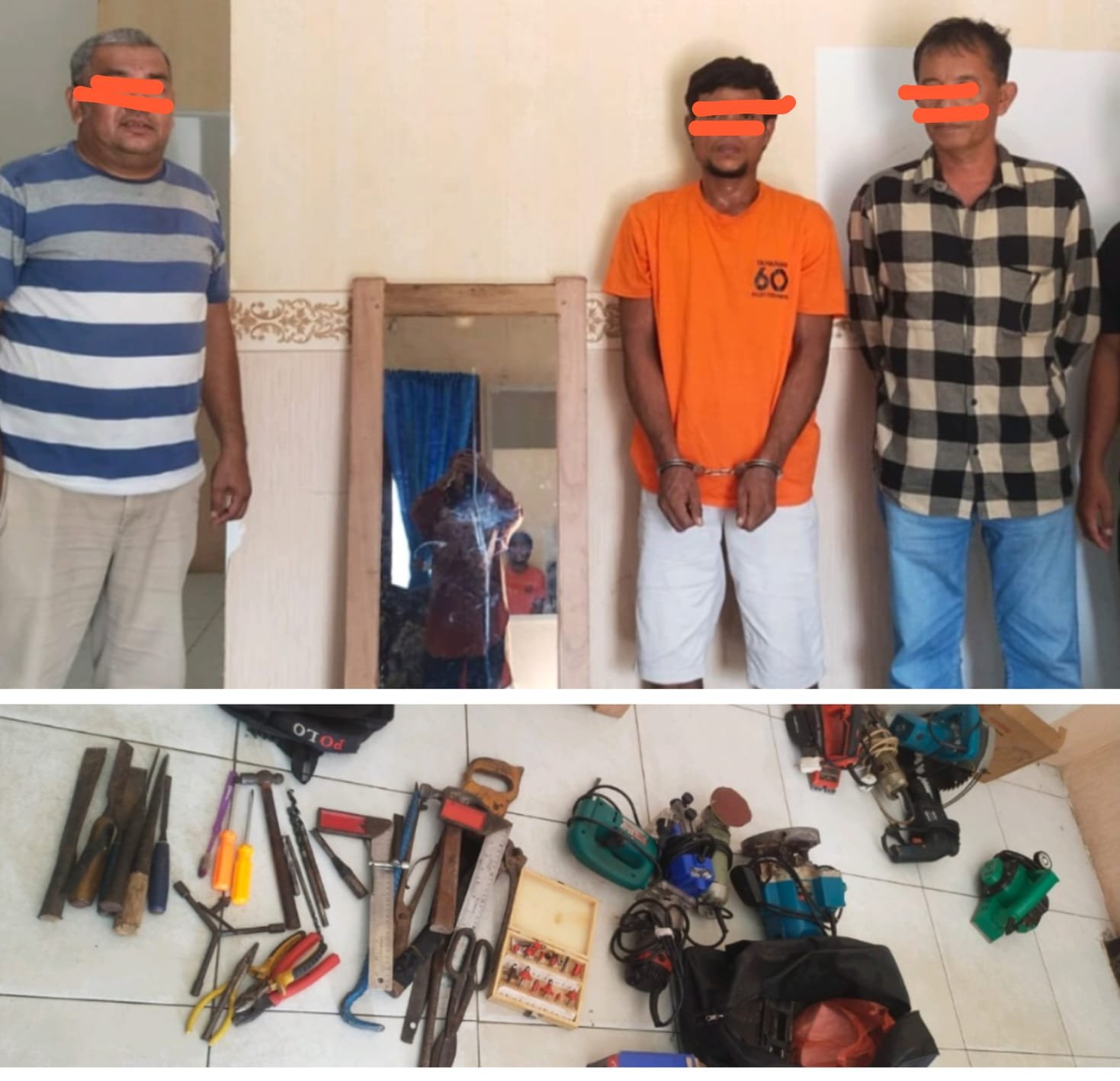 Polres Labusel Ungkap Pembobolan Toko Alat Pertukangan