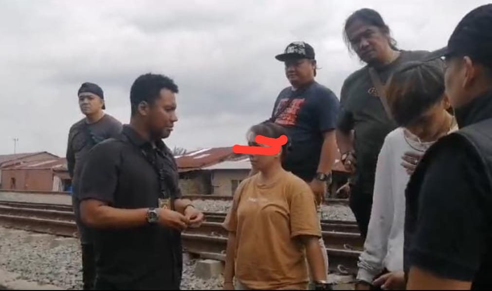Tiga Terduga Pengedar Narkoba Bantaran Rel Jalan Pancasila Terjaring GKN, Seorang Diantaranya Wanita