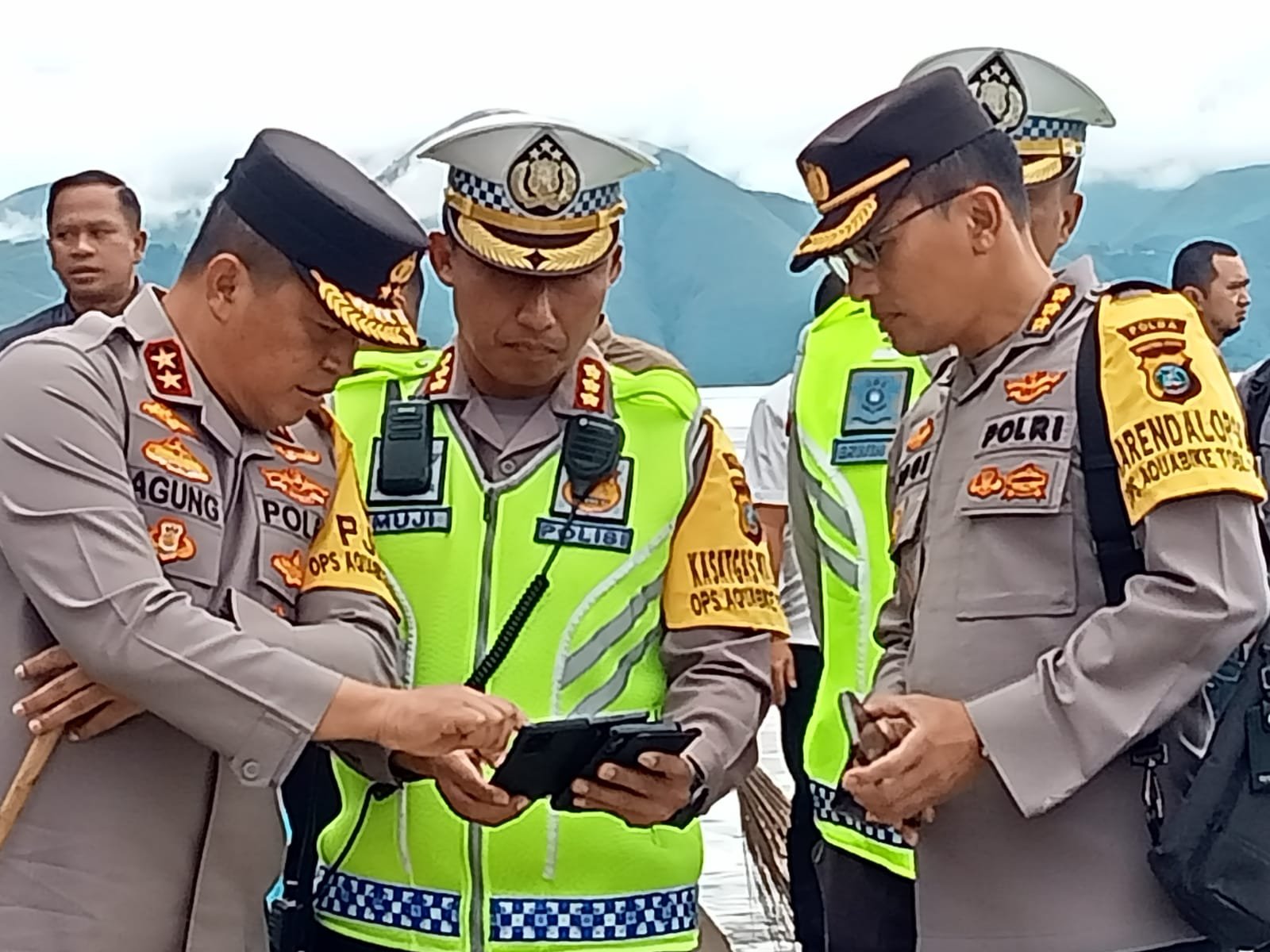 Kapolda Sumut Tinjau Langsung Jalur Race Aquabike Jetski Danau Toba, 1980 Personel di Seluruh Titik Telah Tersebar