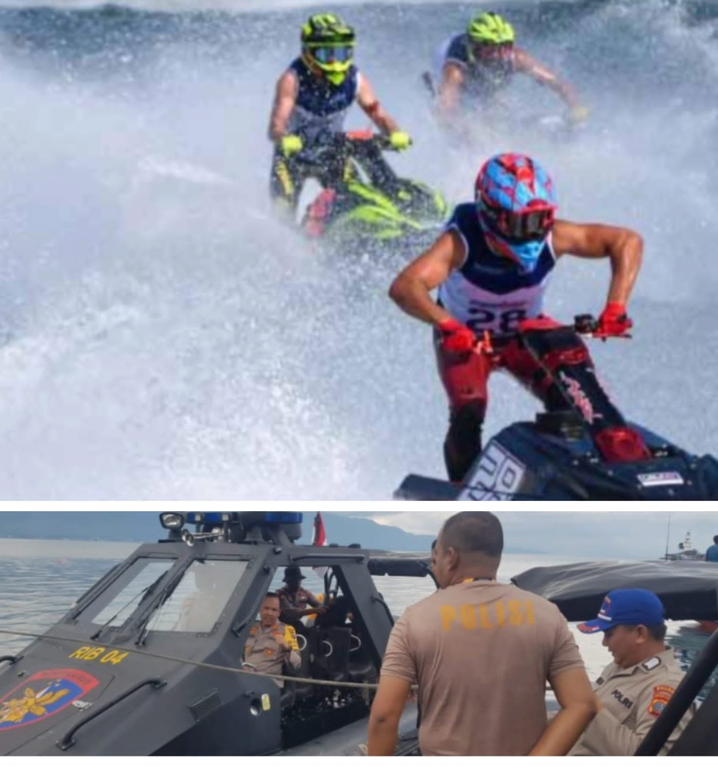 Direktur Polairud Polda Sumut: Para Pembalap Aquabike Jetski Dikawal Sebanyak 20 Personil Polair Dilokasi Lintasan