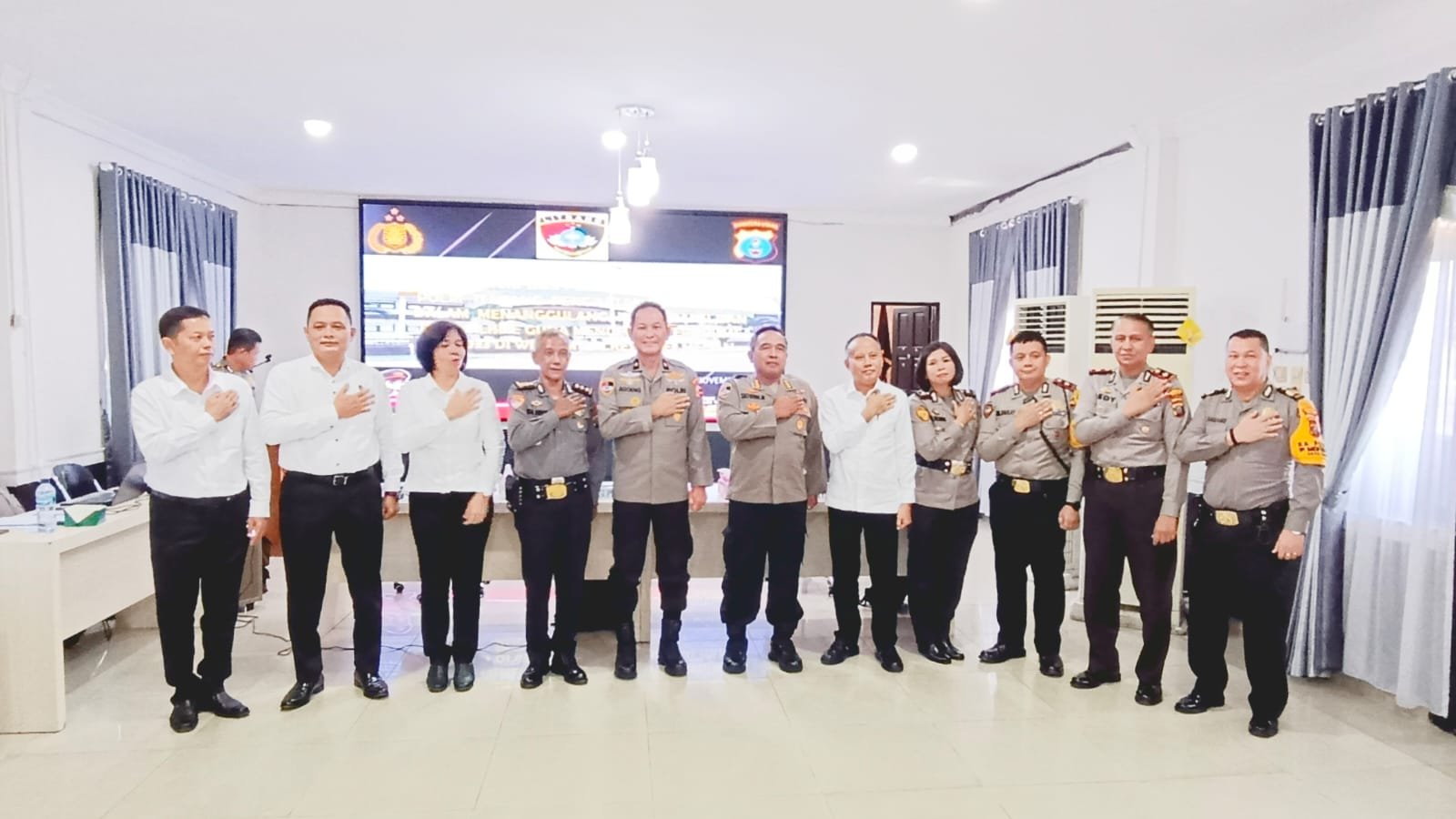 Tim Supervisi dan Penelitian Puslitbang Polri Kunjungi Polrestabes Medan Bahas Pencegahan Terorisme